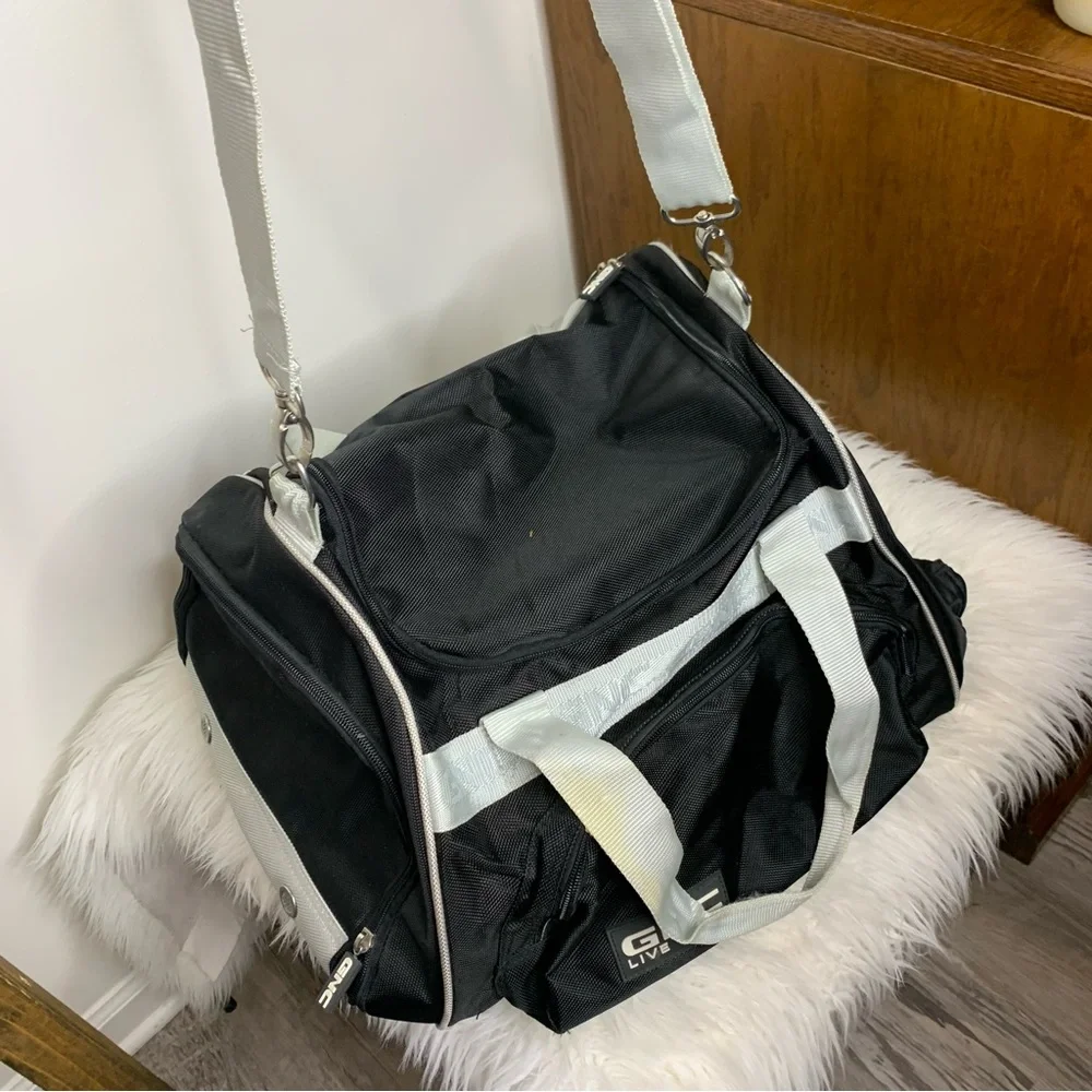 GNC Black Gym Duffel Bag